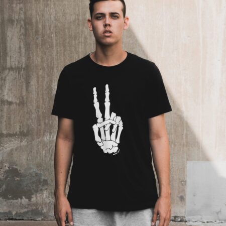 Crew Neck 3D Printed logo Cotton T-shirt